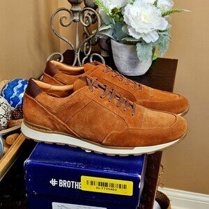 NIB Brothers United Men's Ocean City Oxfords, Camel, Sz 12